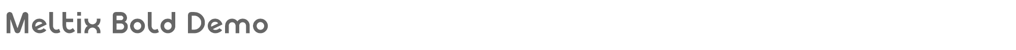 Sample characters Meltix Font