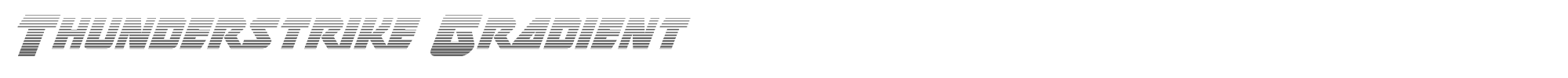 Thunderstrike thunderstrikegrad.ttf font preview