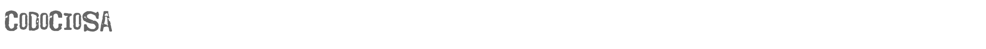 Codociosa Codociosa.ttf font preview
