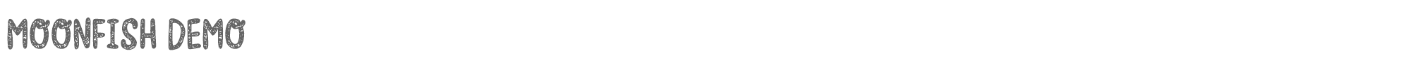 Moonfish moonfishDEMO.otf font preview