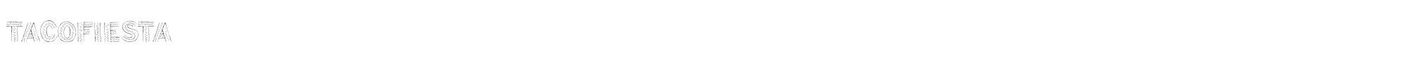 Sample characters Taco Fiesta Font