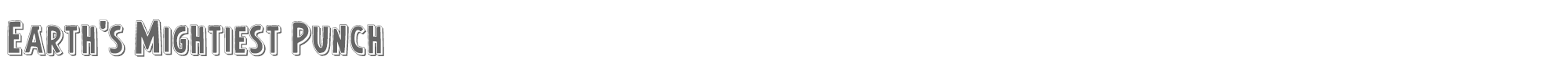 Earth's Mightiest earthsmightiestpunch.ttf font preview
