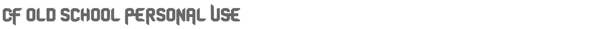 Sample characters CF Old School Font