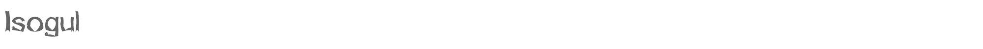Isogul Isogul.otf font preview