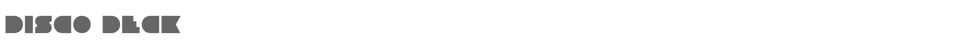 Disco Deck discodeck.ttf font preview