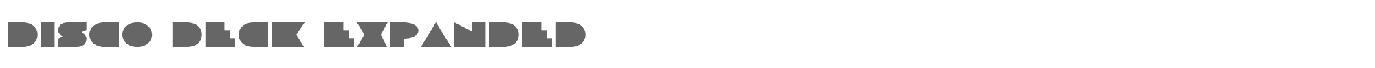 Disco Deck discodeckexpand.ttf font preview