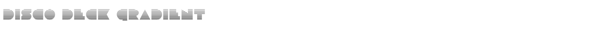Disco Deck discodeckgrad.ttf font preview