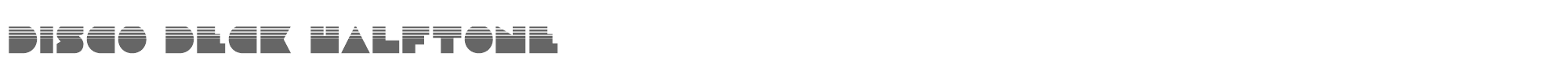 Disco Deck discodeckhalf.ttf font preview
