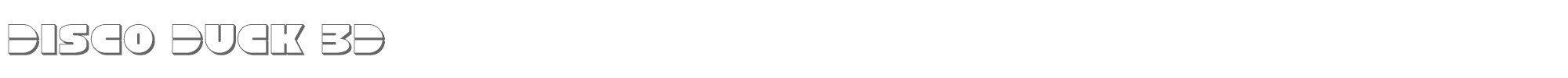 Disco Duck discoduck3d.ttf font preview