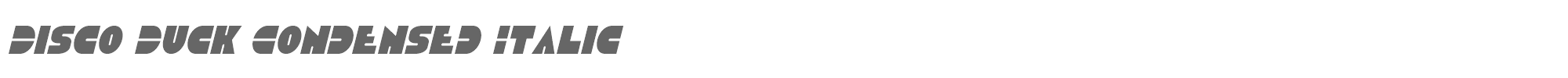 Disco Duck discoduckcondital.ttf font preview