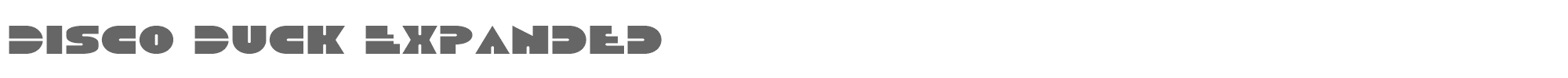 Disco Duck discoduckexpand.ttf font preview