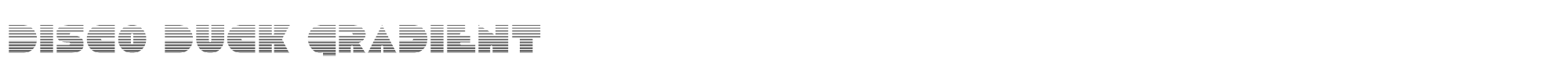 Disco Duck discoduckgrad.ttf font preview