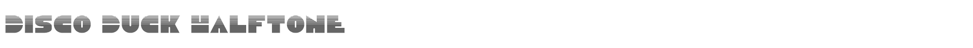 Disco Duck discoduckhalf.ttf font preview