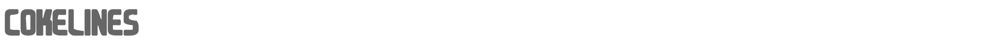 Cokelines Cokelines.ttf font preview
