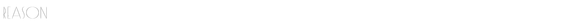Sample characters Reason Font