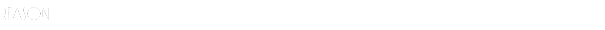 Reason Reason.ttf font preview