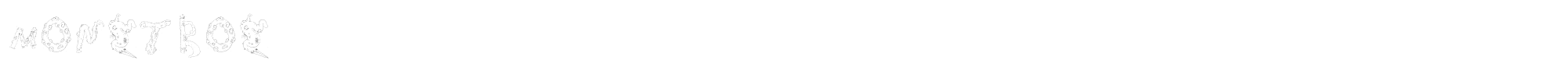 Monstros monstros.ttf font preview