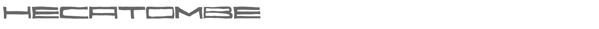 Hecatombe Hecatombe.ttf font preview