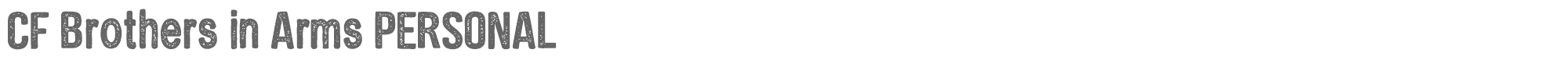 Sample characters CF Brothers in Arms Font