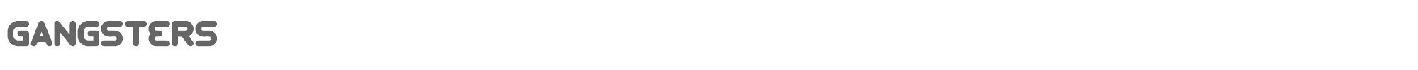 Sample characters Gangsters Font