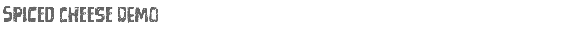 Spiced Cheese spicedcheeseDEMO.otf font preview
