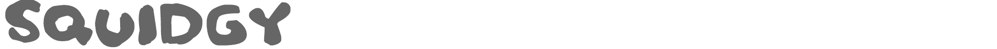 Squidgy Squidgy.ttf font preview