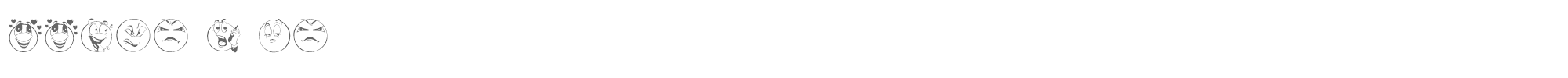 Sample characters Smile 2 Me Font