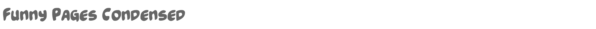 Funny Pages funnypagescond.ttf font preview