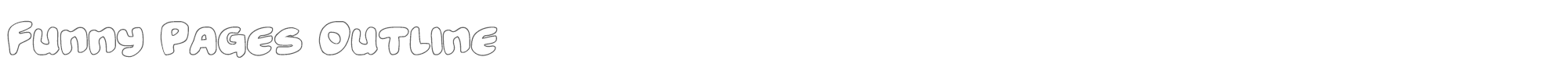 Funny Pages funnypagesout.ttf font preview