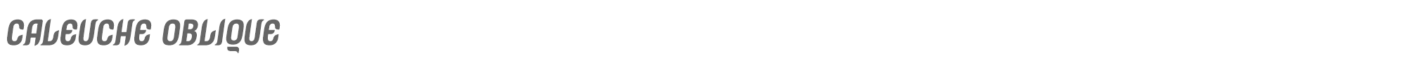Sample characters Caleuche Font