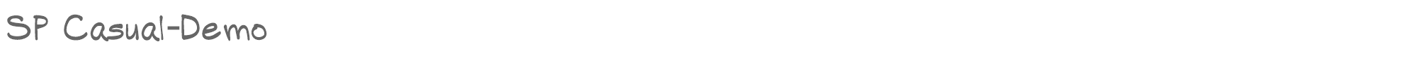 SP Casual SP-Casual-Demo.otf font preview