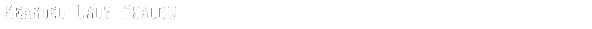 Bearded Lady BeardedLady-Shadow.otf font preview
