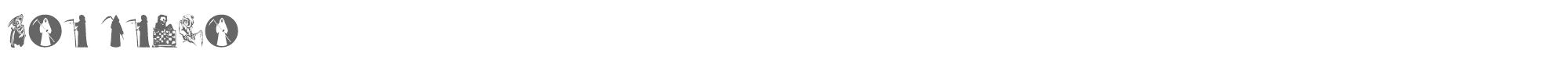 Sample characters The Death Font