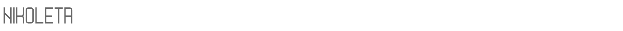 Sample characters Nikoleta Font