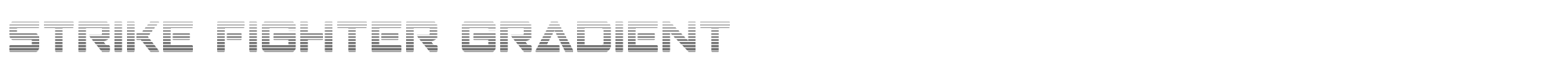 Strike Fighter strikefightergrad.ttf font preview