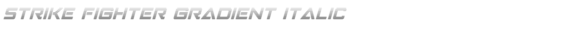 Strike Fighter strikefightergradital.ttf font preview