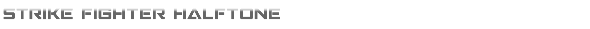 Strike Fighter strikefighterhalf.ttf font preview