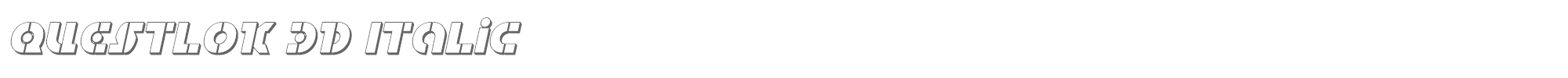 Questlok questlok3dital.ttf font preview