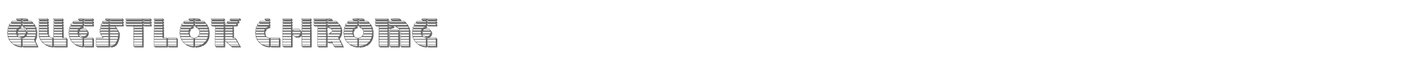 Questlok questlokchrome.ttf font preview