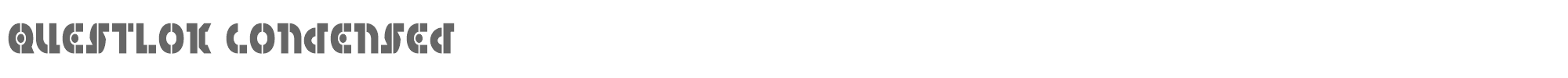 Questlok questlokcond.ttf font preview