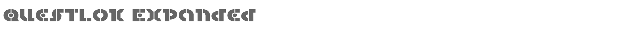 Questlok questlokexpand.ttf font preview