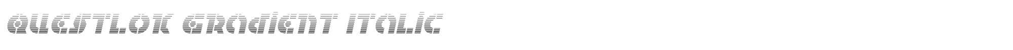 Questlok questlokgradital.ttf font preview