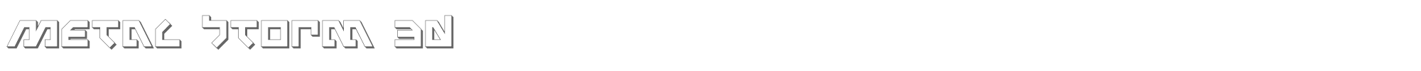Metalstorm metalstorm3d.ttf font preview
