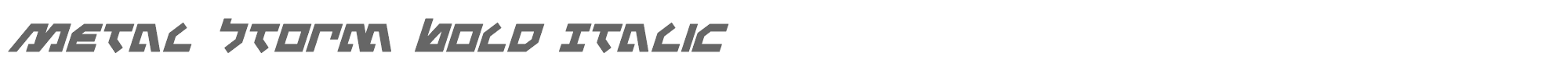 Metalstorm metalstormboldital.ttf font preview