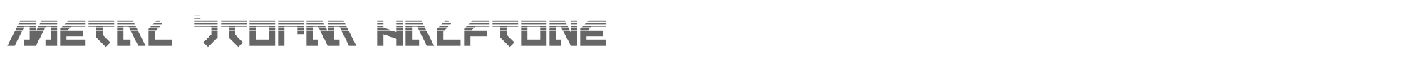 Metalstorm metalstormhalf.ttf font preview