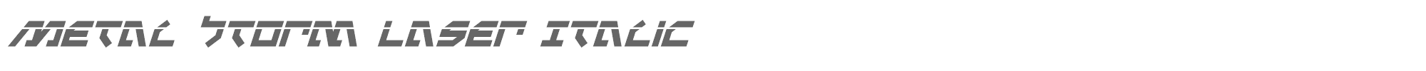 Metalstorm metalstormlaserital.ttf font preview