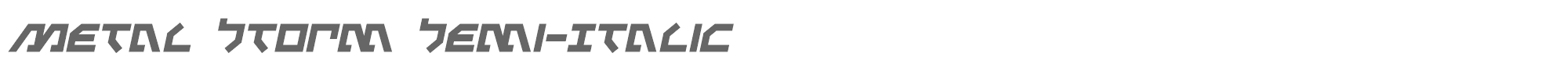 Metalstorm metalstormsemital.ttf font preview