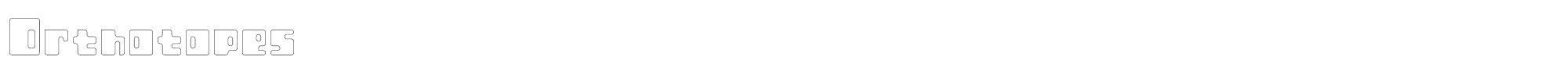 Orthotopes ORT-HO.otf font preview