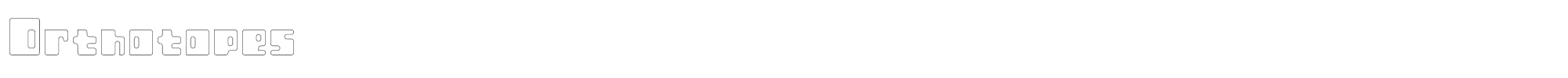 Orthotopes ORT-HO.ttf font preview