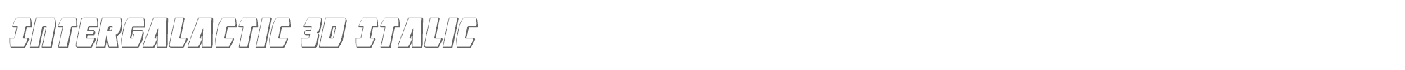 Intergalactic intergalactic3dital.ttf font preview